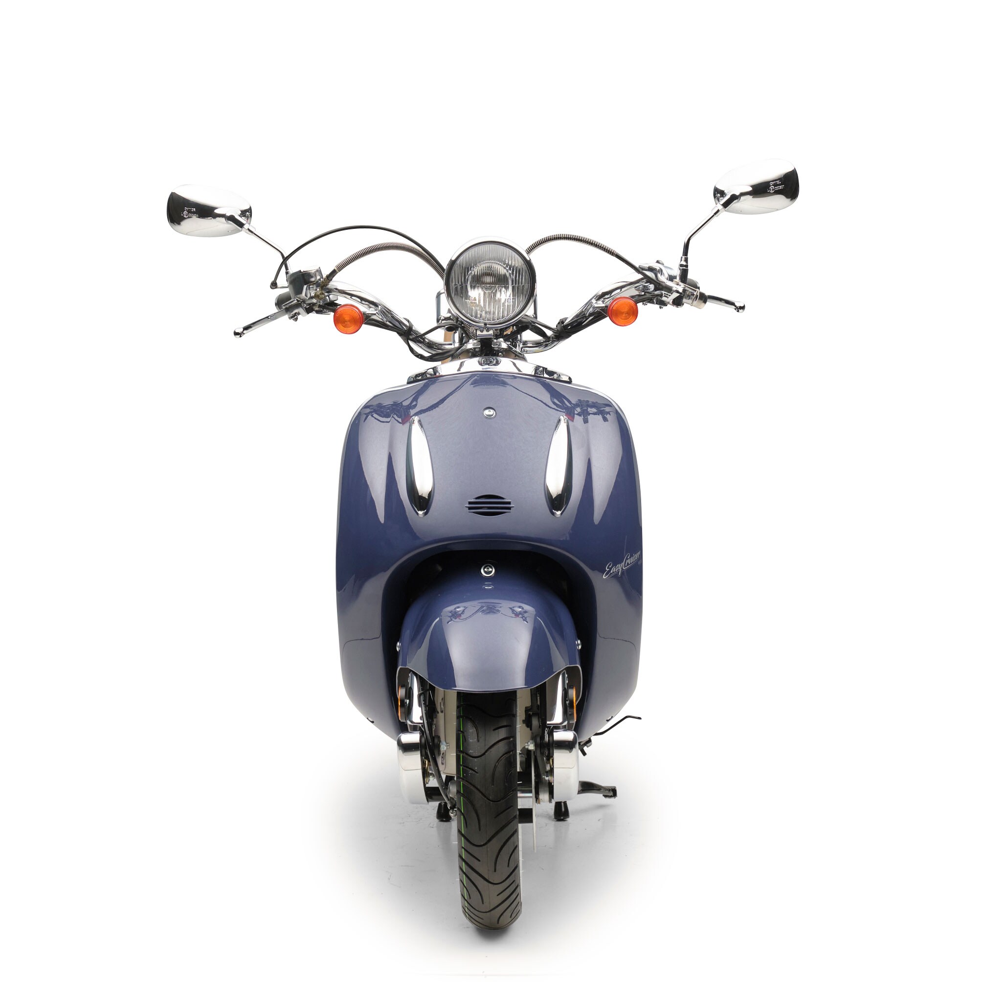 Motorroller Retro EasyCruiser Eco Dunkelblau 125ccm 85 kmh Kraftrad Scooter