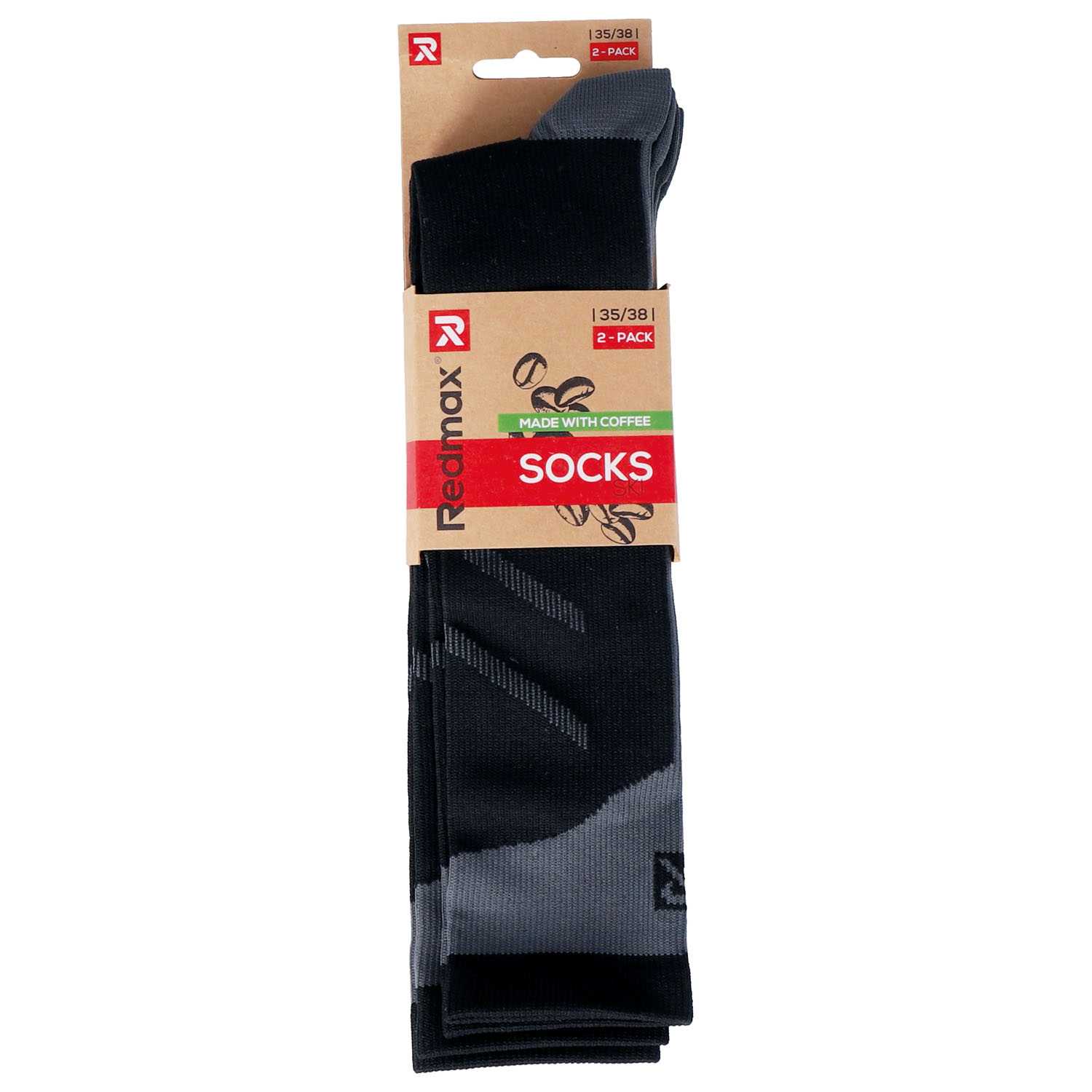 Damen/Herren Socke 2er schwarz 35-46