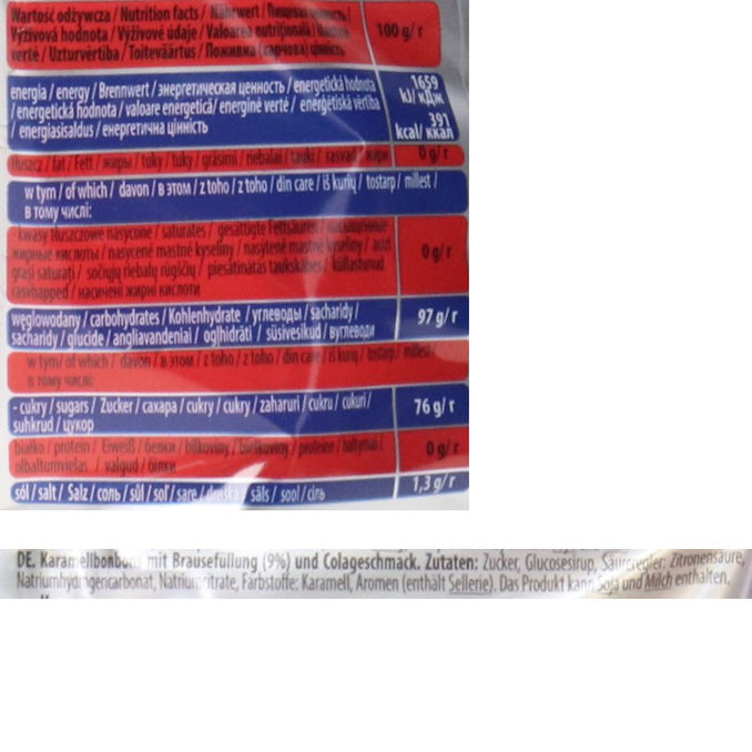 Brausebonbons mit Cola Geschmack, 75g von MIESZKO