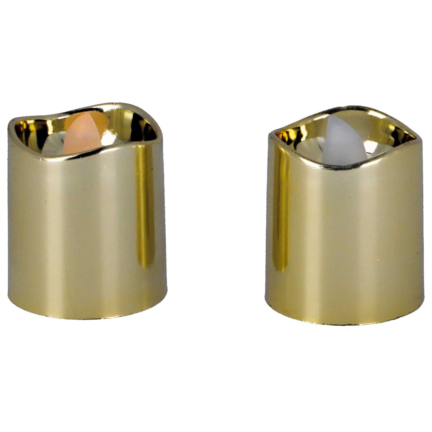 Teelichte LED 2er, 3f sort
