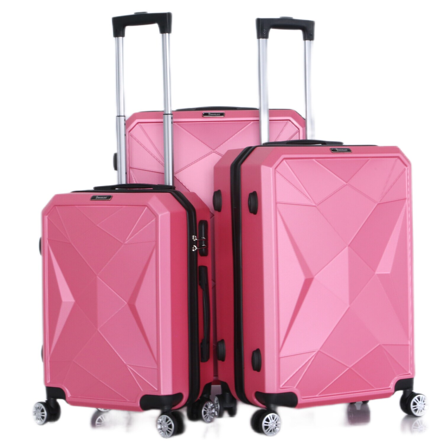 Reisekoffer ABS-03 Koffer 3-teilig Hartschale Trolley Set Kofferset