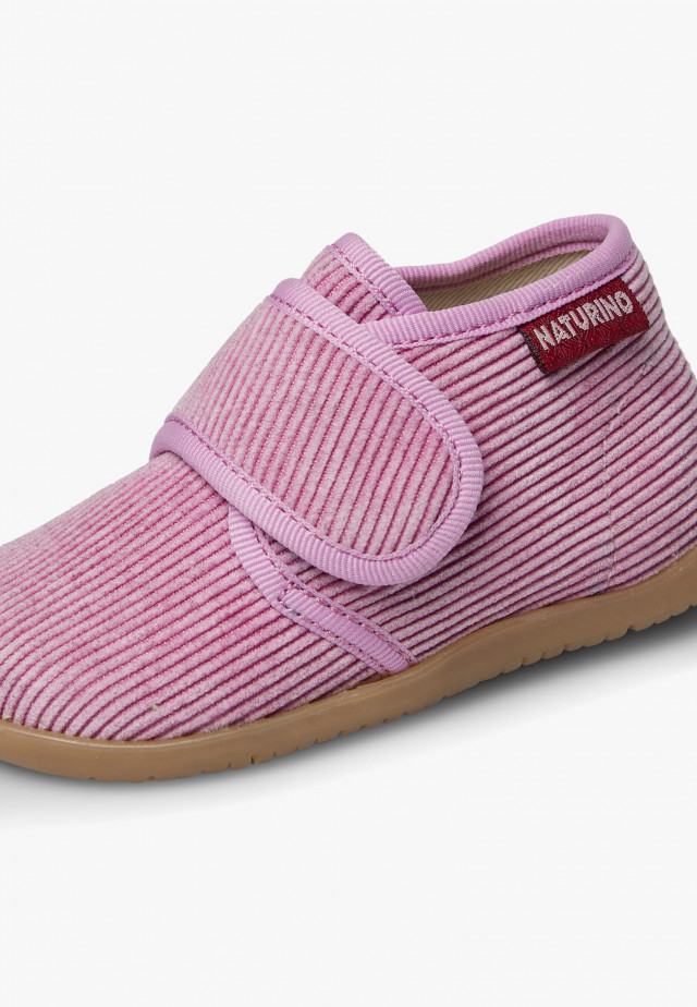 NATURINO HOMEHausschuhe aus Veloursleder, Rosa