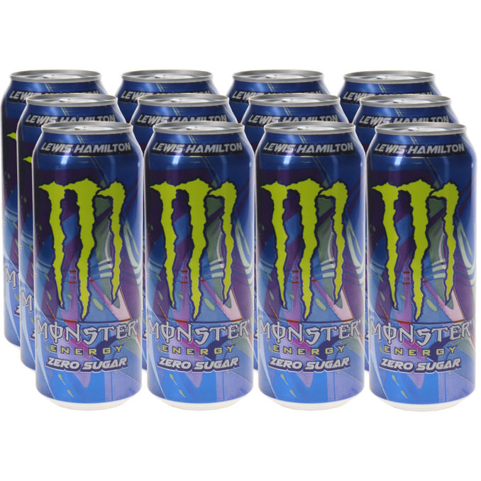 Monster Energy Lewis Hamilton Zero, 12er Pack (EINWEG) zzgl. Pfand, 12x 500ml von Monster