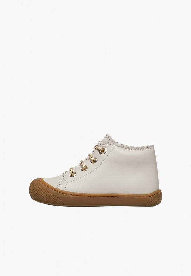 NATURINO COTTINSLauflernschuhe aus Leder, Cremeweiß