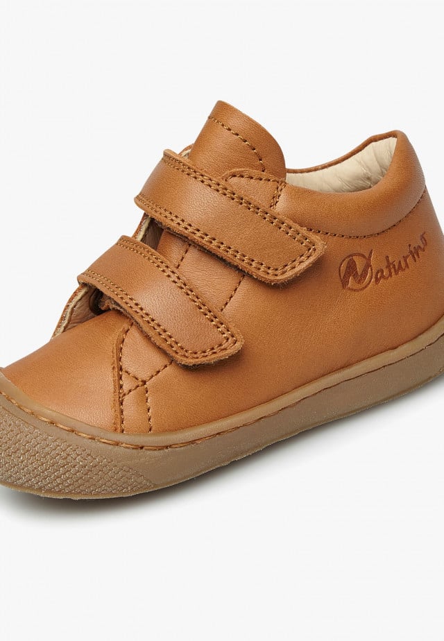 NATURINO COCOON VLLauflernschuhe aus Nappaleder, Cognac