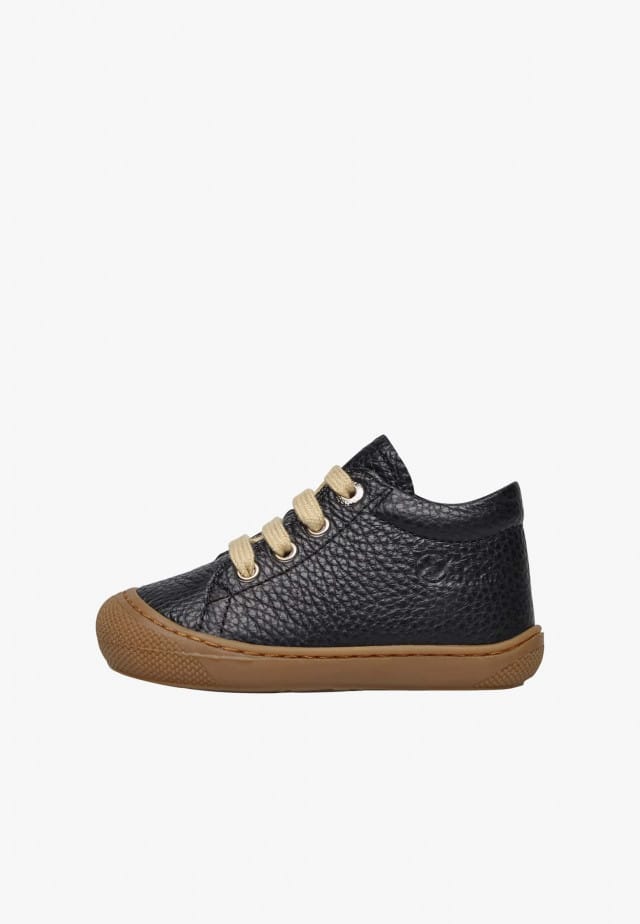 NATURINO COCOONLauflernschuhe aus Leder, Schwarz