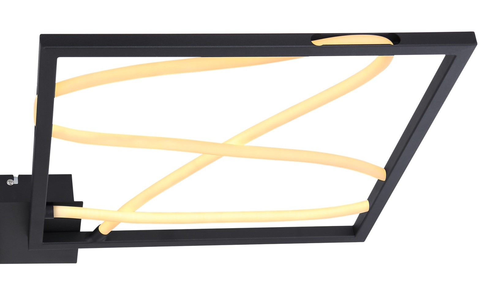 Deckenleuchte - schwarz matt-opal - 84 cm