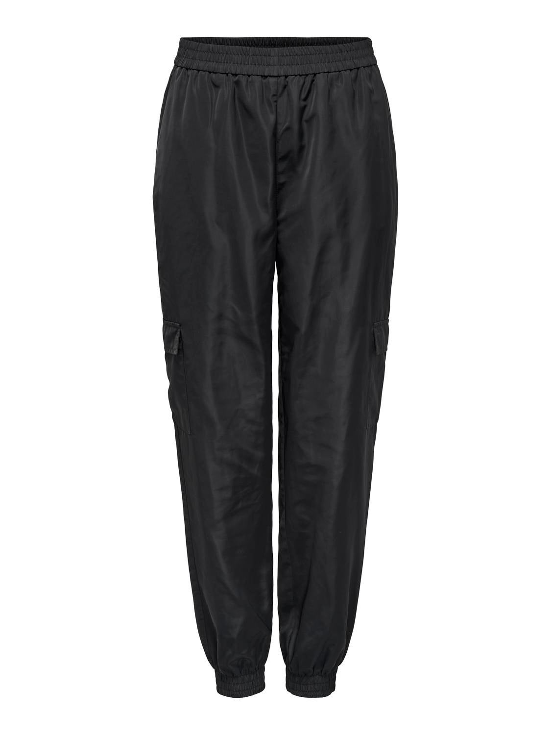 ONLFADUMA Mittlere Taille Normal geschnitten Cargo-Hose Black