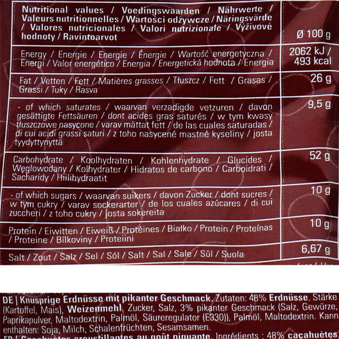 Crunchy Peanuts Hot & Spicy, 100g von Bandito