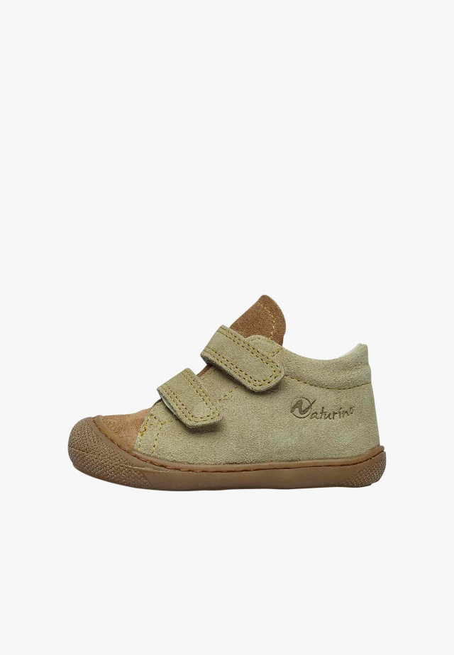 NATURINO COCOON VLLauflernschuhe aus Veloursleder, Grau-Braun