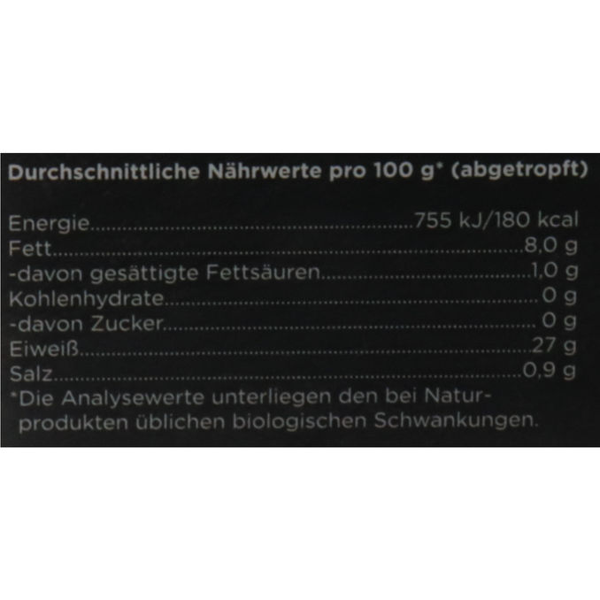 Thunfisch Filets in Sonnenblumenöl, 80g von Hawesta