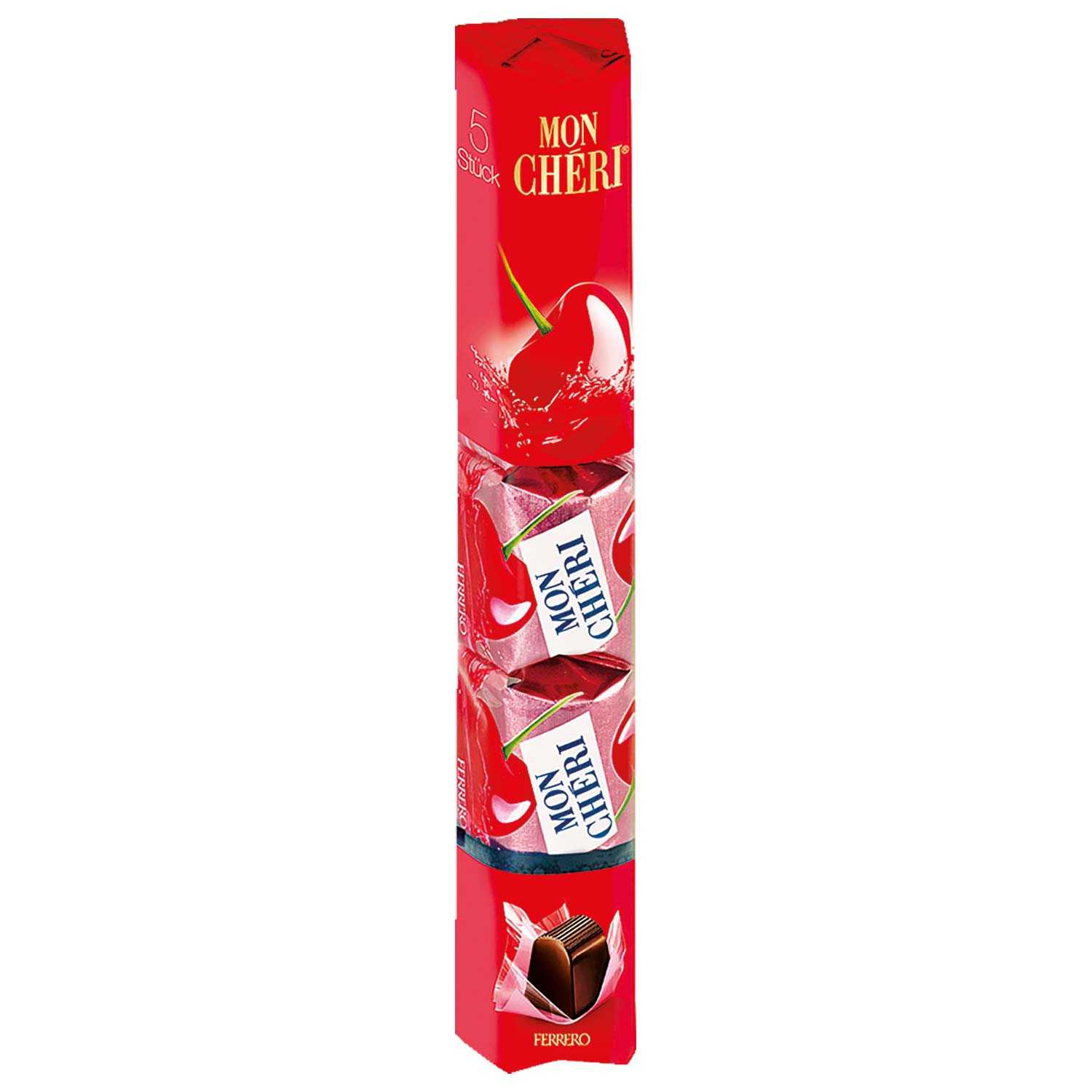 Ferrero  Mon Chéri Riegel Likör-Kirsch-Pralinen 52 g 5er
