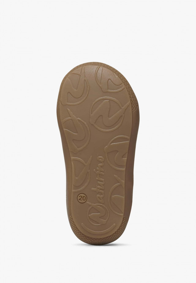 NATURINO COCOON VLLauflernschuhe aus Veloursleder, Taupe