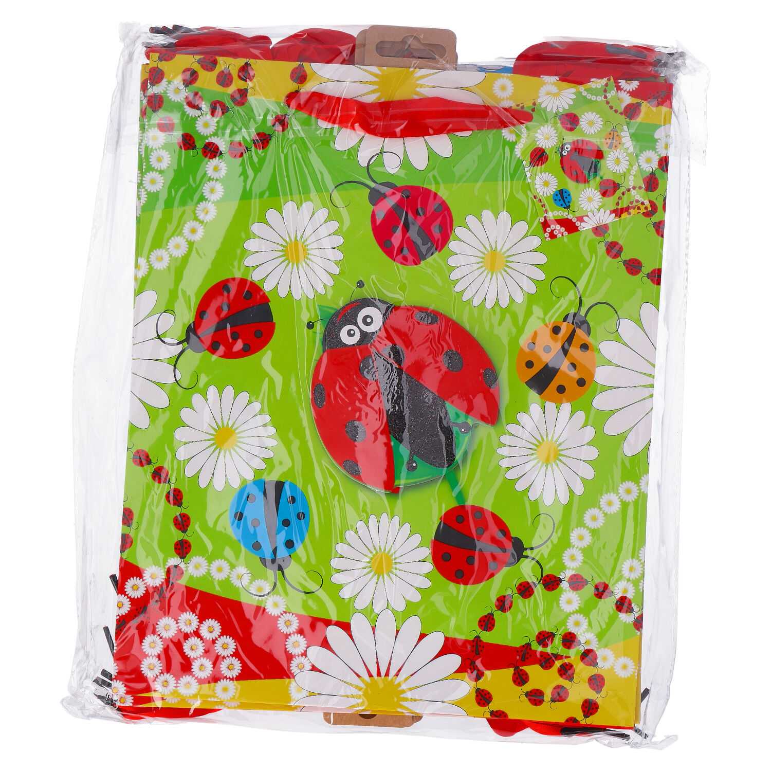Geschenktüte A4 Glimmer Marienkäfer