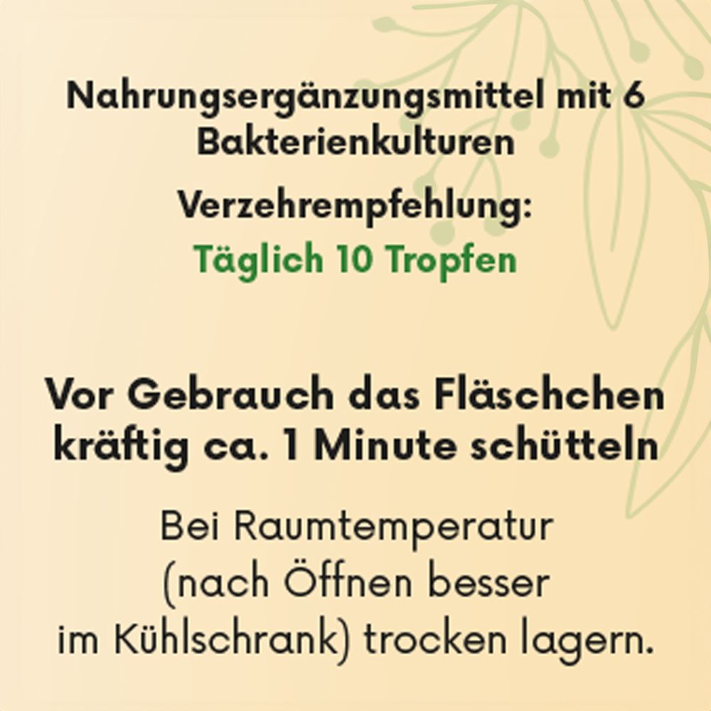 BONAVAL Lacti & Bacti 20 ml - Probiotische Basiskulturen um Darmflora und Immunsystem aufzubauen