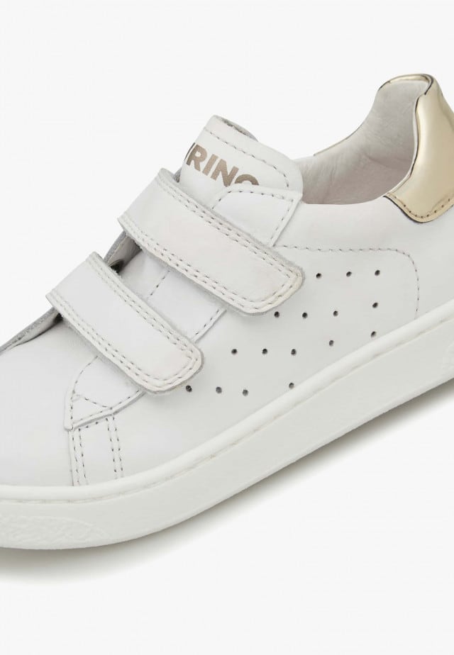 NATURINO HASSELT 2 VL.Sneakers aus Leder, Weiß-Platin