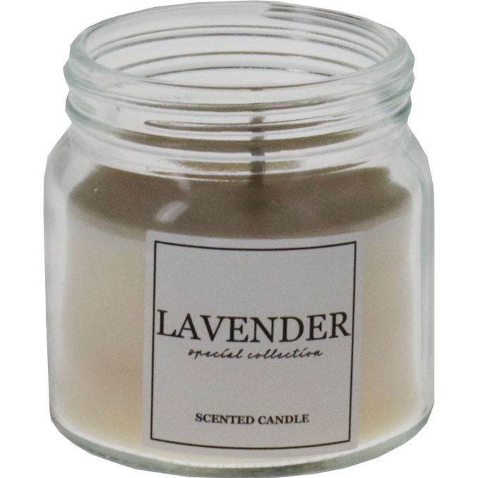 Duftkerze Lavendel Creme, 1 Stück von Scented Candle