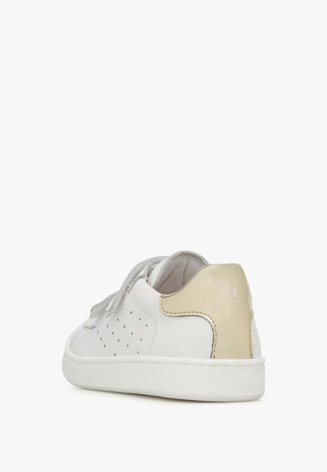 NATURINO HASSELT 2 VL.Sneakers aus Leder, Weiß-Platin