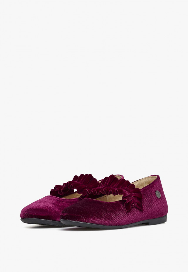 NATURINO AMERANTIBallerinas aus Veloursleder, Bordeaux