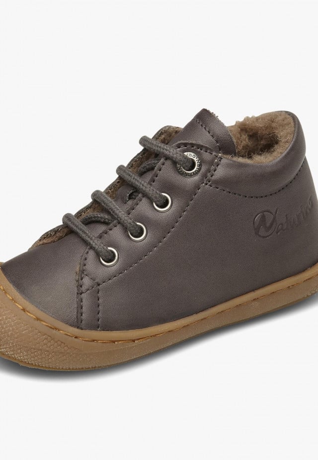 NATURINO COCOONLauflernschuhe mit Wollfutter, Anthrazit