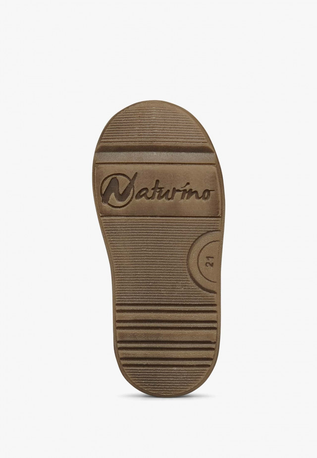 NATURINO HEIST VLSneakers aus Leder und Veloursleder, Lederbraun-Grün