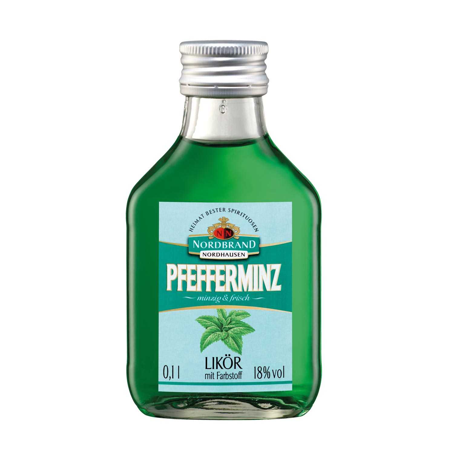 Nordbrand Nordhausen Pfefferminzlikör 18% Vol. 0,1 Liter