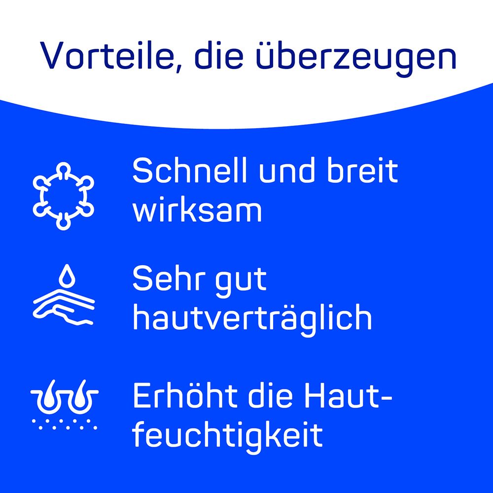 Sterillium 100ml als Ganzjahresprodukt für die hygienische und chirurgische Händedesinfektion. Zur Vorbeugung von Infektionen
