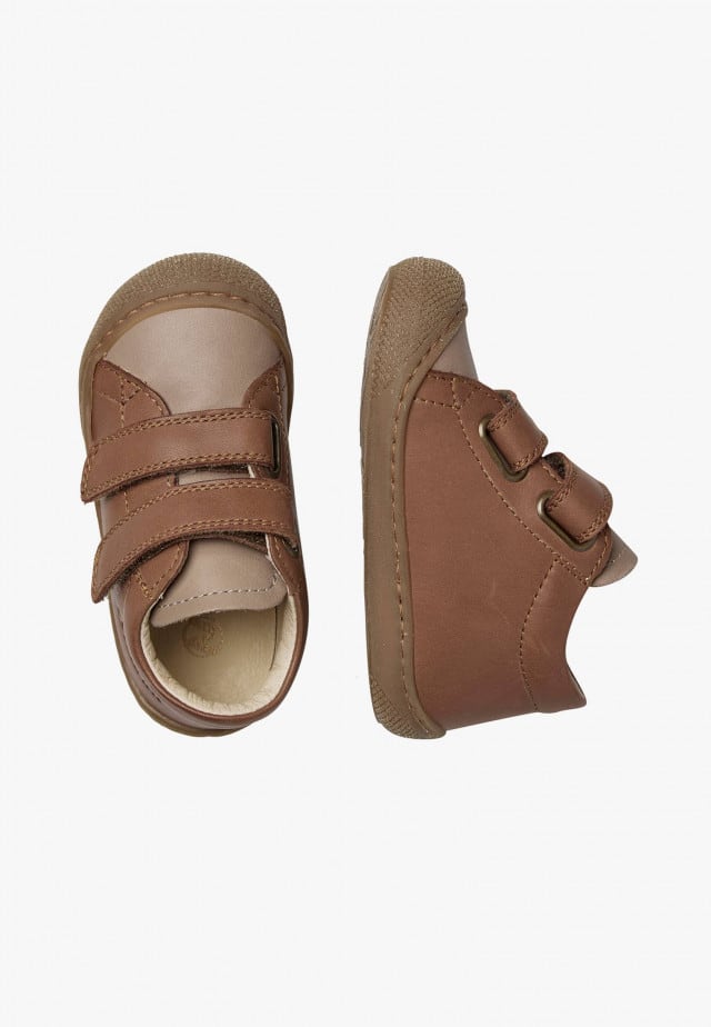NATURINO COCOON VLLauflernschuhe aus Leder, Braun-Beige