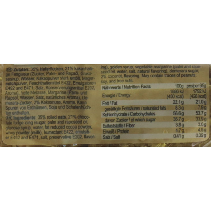 Oat King Chocolate Coconut, 10er Pack, 10 x 95g von Oat King