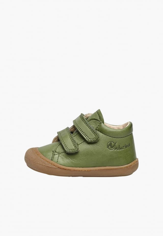 NATURINO COCOONLauflernschuhe aus Nappaleder, Olivgrün