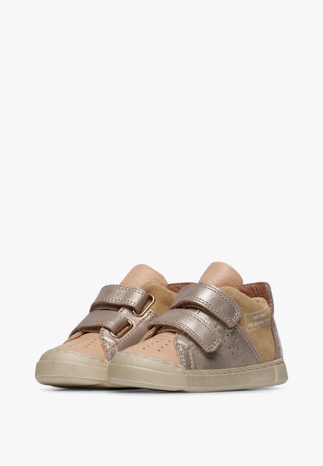 NATURINO TRAJAN HIGH VLSneakers aus Leder und Veloursleder, Puderrosa