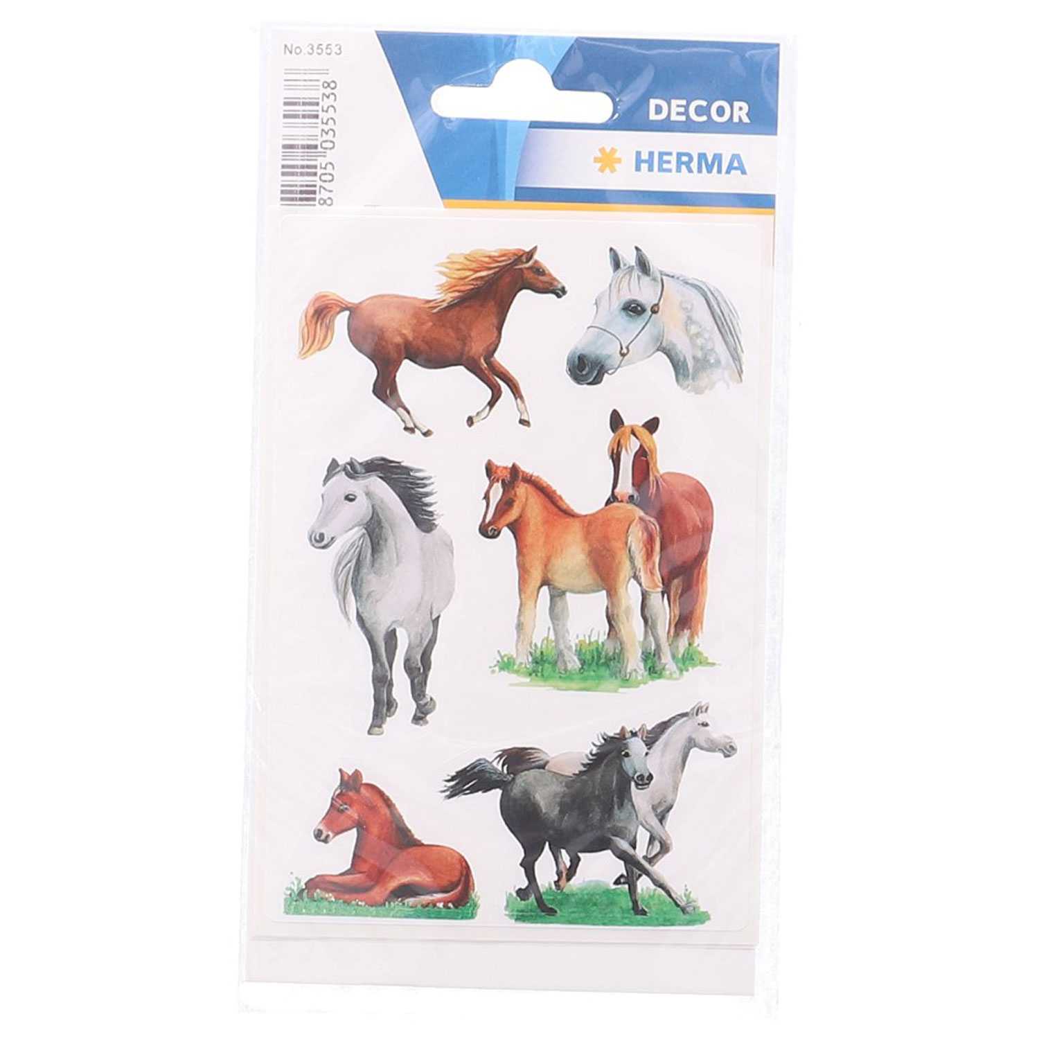 Herma Sticker Pferderassen 3 Blatt