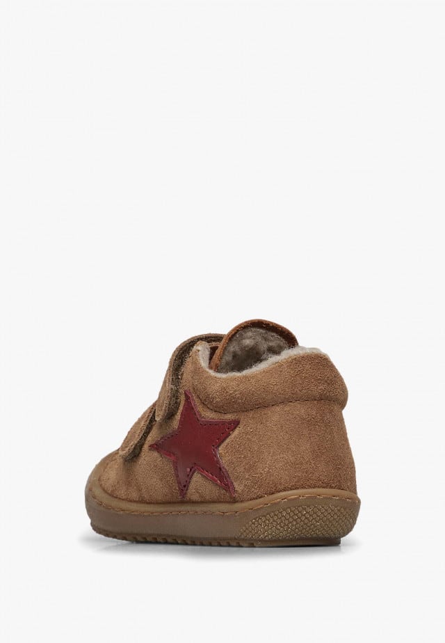 NATURINO KOLDE 2 VLLauflernschuhe aus Leder und Veloursleder, Braun