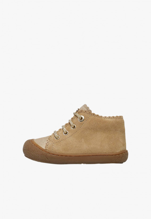 NATURINO COTTINSLauflernschuhe aus Veloursleder, Beige