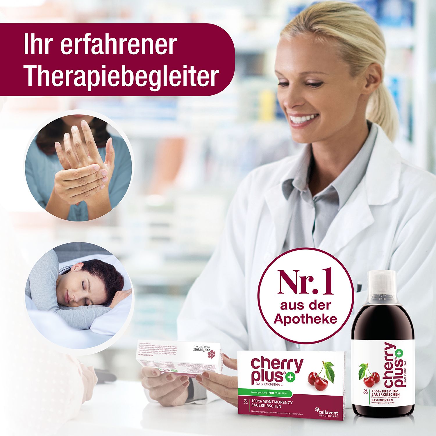 CHERRY PLUS® - Montmorency-Sauerkirsch-Kapseln