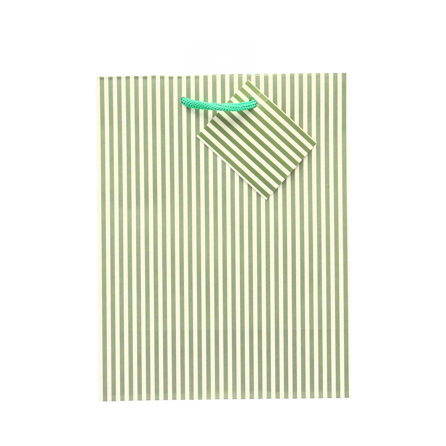 Geschenktüte DIN A5 aus Kraftpapier matt-gestreift 5fach