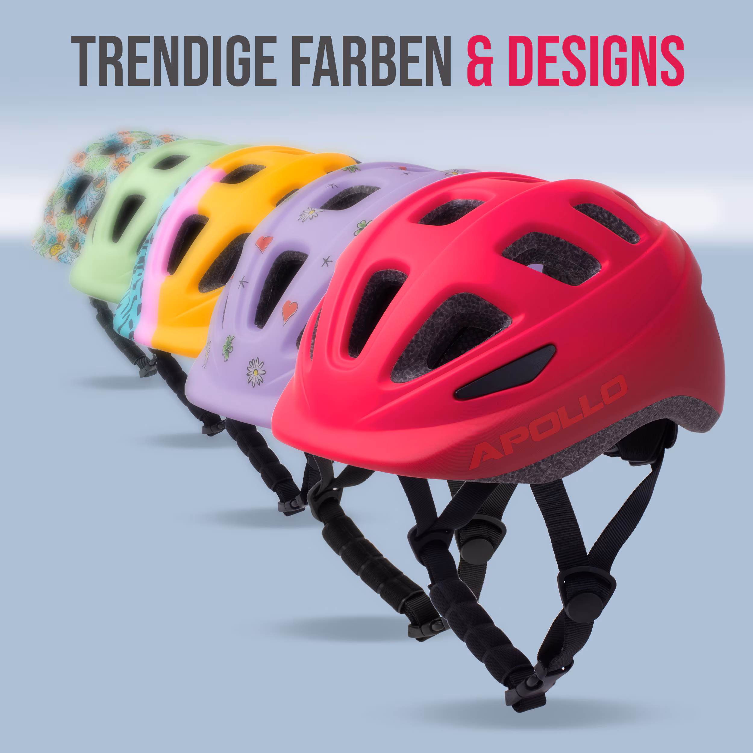 Apollo Fahrradhelm Kinder Kids Helm Multisport
