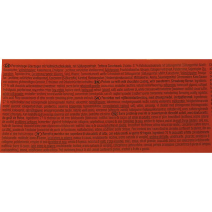 Protein Riegel Strawberry, 12er Pack, 12 x 55g von Chiefs
