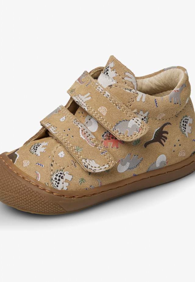 NATURINO COCOON VLLauflernschuhe aus Veloursleder, Beige