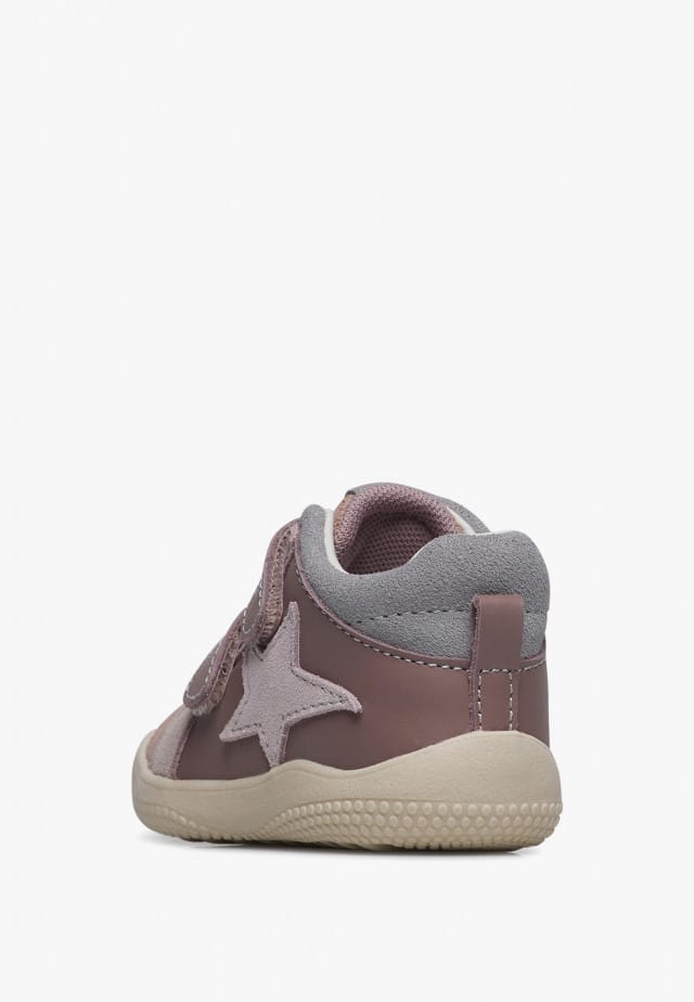 NATURINO BELIX VL.Lauflernschuhe aus Leder und Veloursleder, Rosa