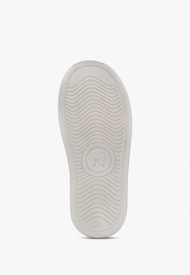 NATURINO PINN HIGH ZIP.Knöchelschuhe aus Leder und Veloursleder, Platin