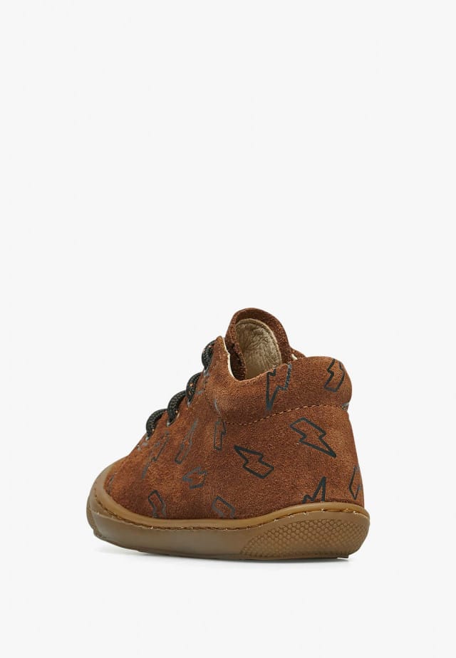 NATURINO COCOONLauflernschuhe aus Veloursleder, Orange