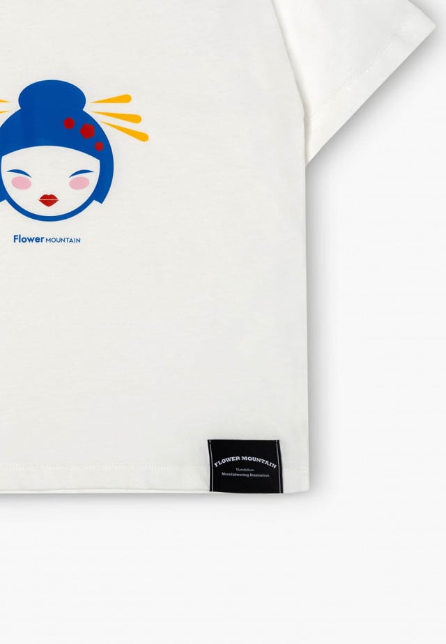 AYUMI-KOKESHIT-Shirt, Creme