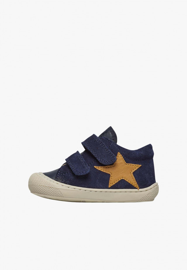 NATURINO KOLDE VLLauflernschuhe aus Leder und Veloursleder, Marineblau