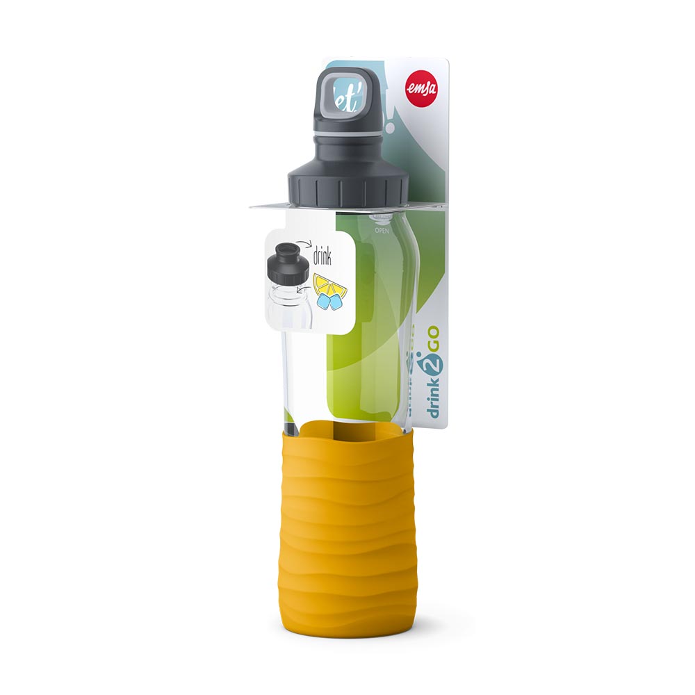 Drink2Go Trinkflasche Glas 0,7 L