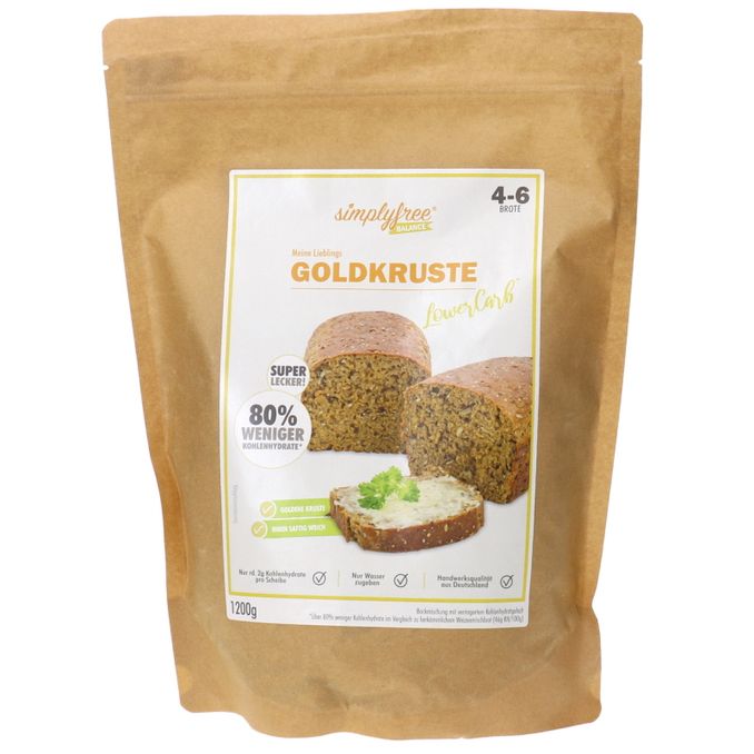 Brotbackmischung Goldkruste, 1200g von simplyfree