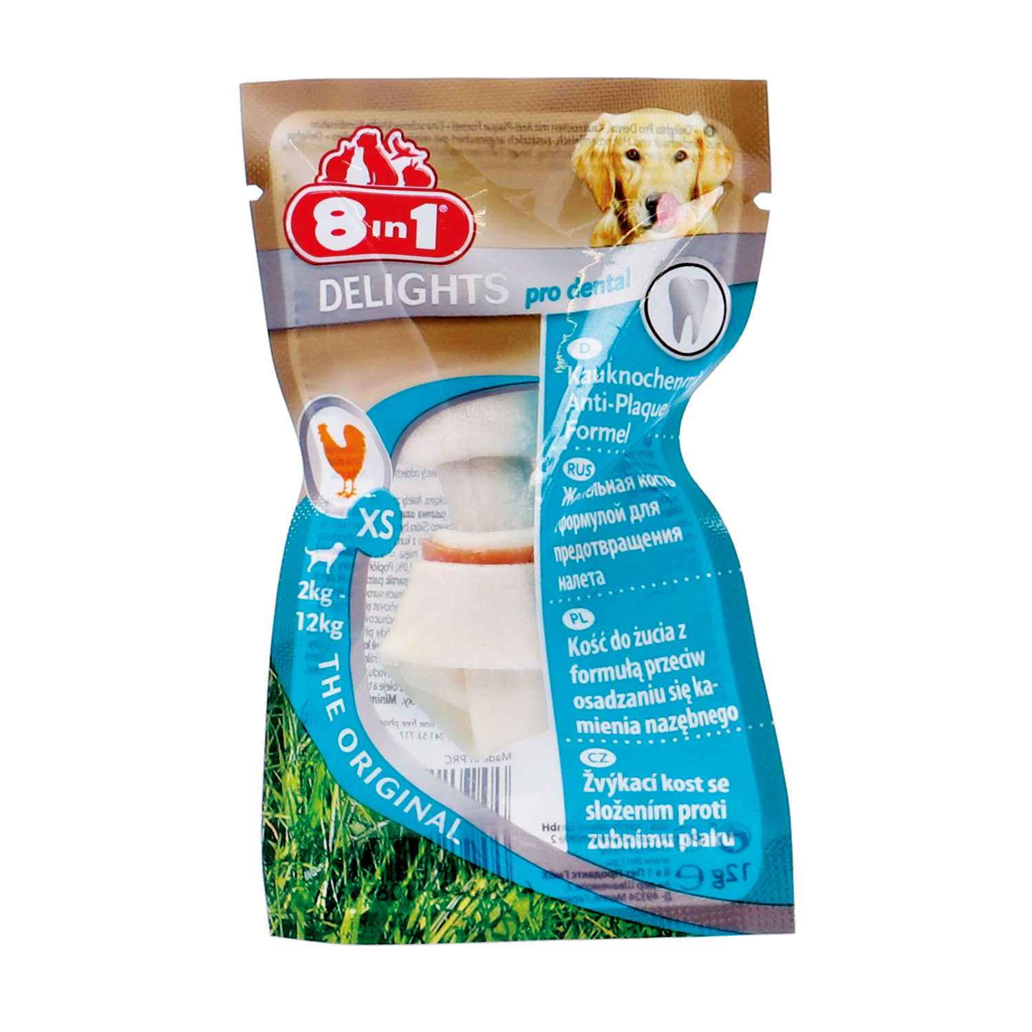 Hundesnack 8in1 Anti Plaque Huhn 12g