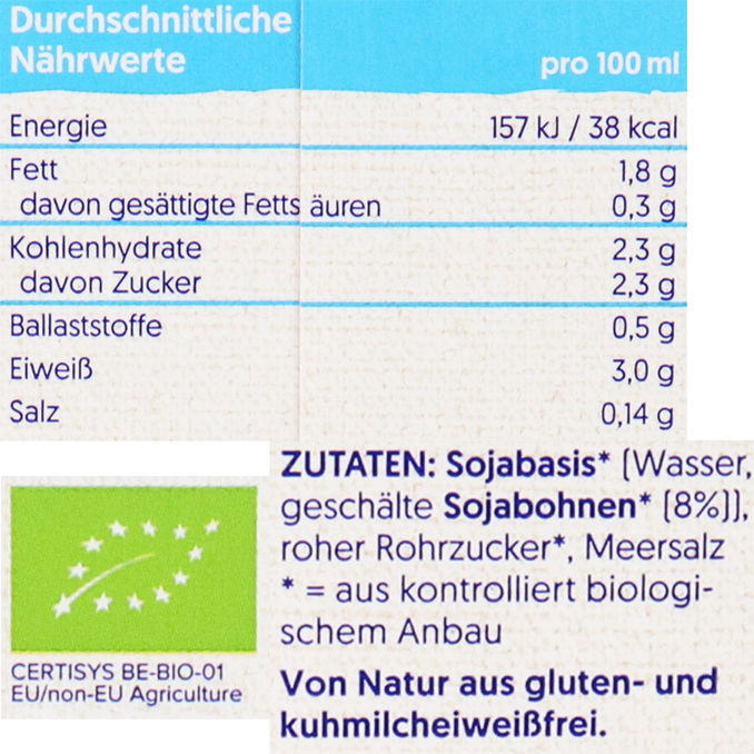 Alpro BIO Soja Drink, 8er Pack, 8 x 1L von ALPRO