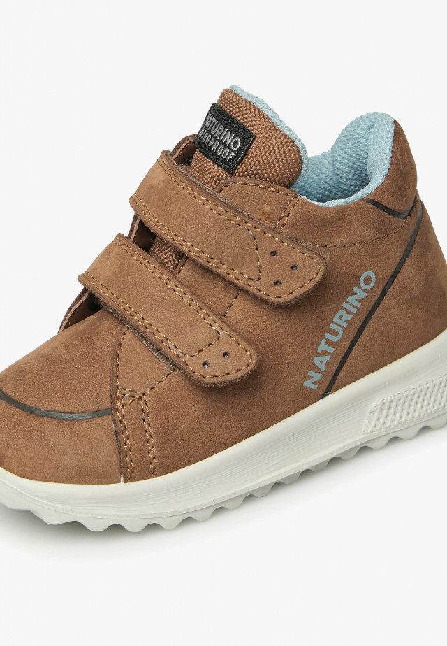 NATURINO PARPAR WPSneakers aus Veloursleder, Cognac