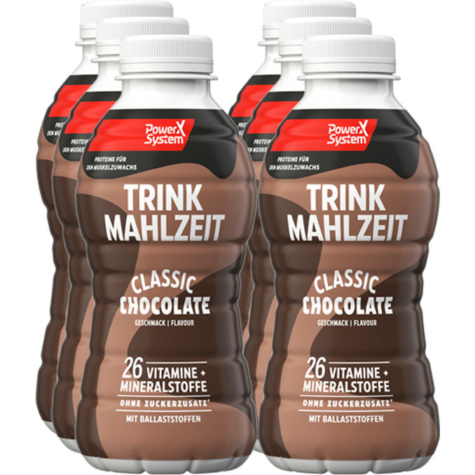 Trinkmahlzeit Classic Chocolate, 6er Pack, 6 x 0,5L von Power System